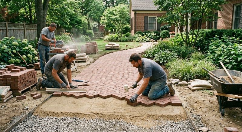 Brick Border Installation in Norwalk, CT
