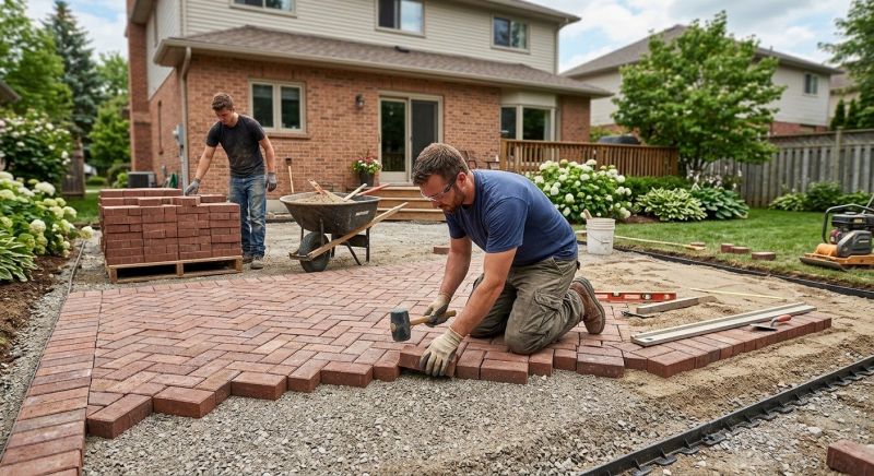 Brick Patio Installation in Worcester, MA