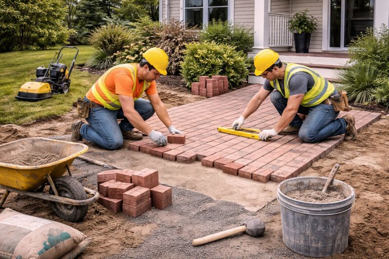 Brick Patio Installation in Stamford, CT