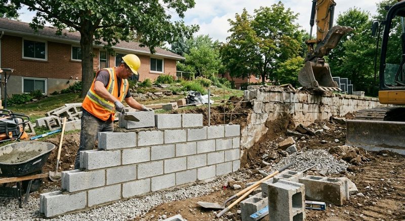 Concrete Blocks Installation in West Hartford, CT