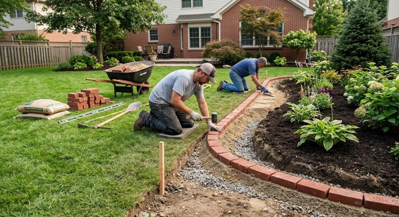 Stone Edging Installation in Stamford, CT